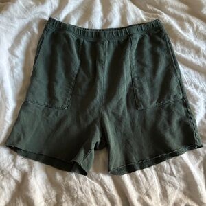 The Great Cropped Sweat Short | Dark Green | Size 1
